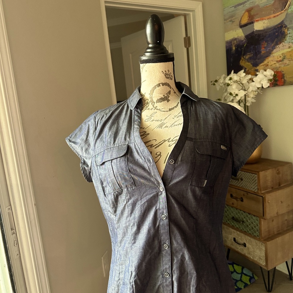 NWT Express L Denim style top